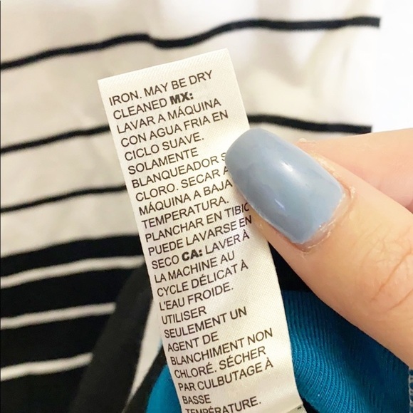 WHBM Striped Colorblock T Shirt XXS Mini Dress - Picture 7 of 11